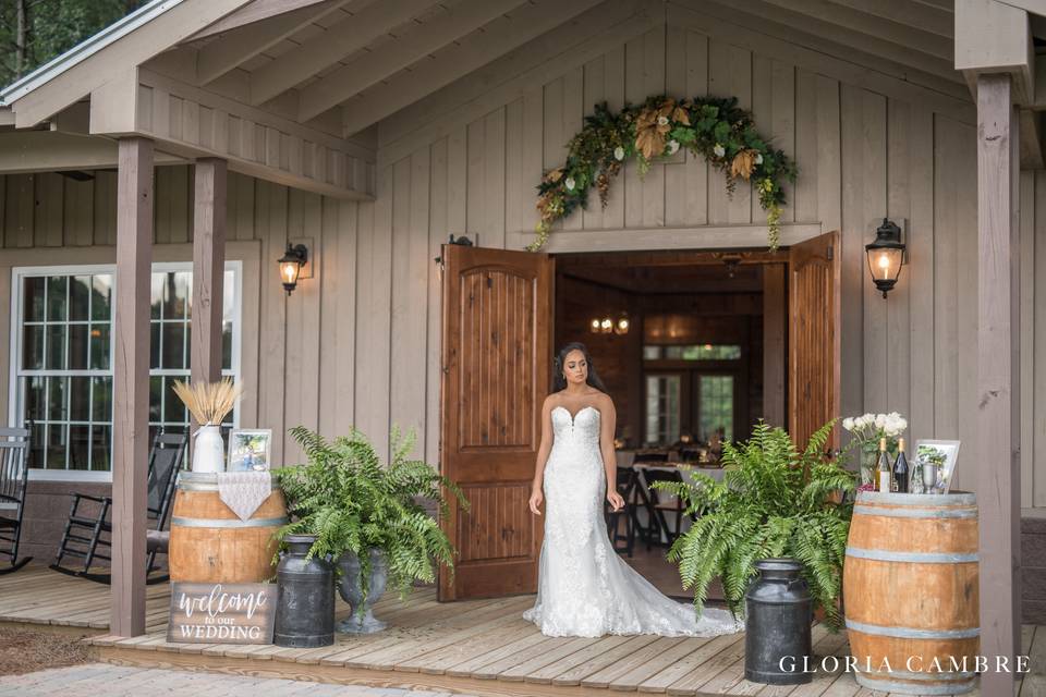 Front doors of Barn