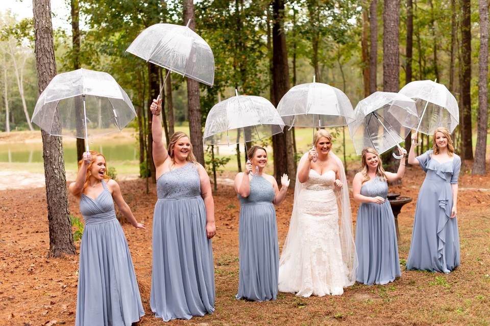 Rainy wedding