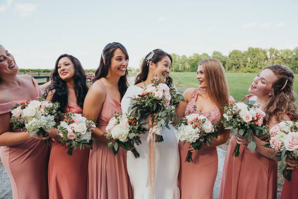 Bride + Bridesmaids