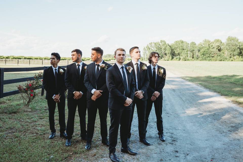 Groom + Groomsmen