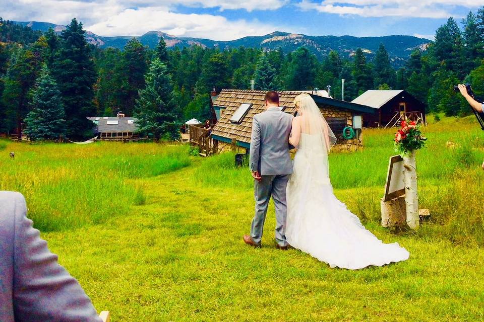 Post-ceremony stroll