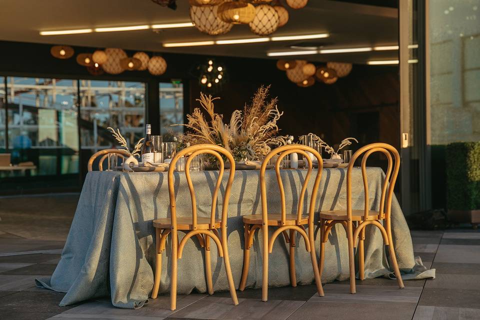 Tablescape in room