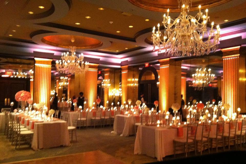 Candlelit reception