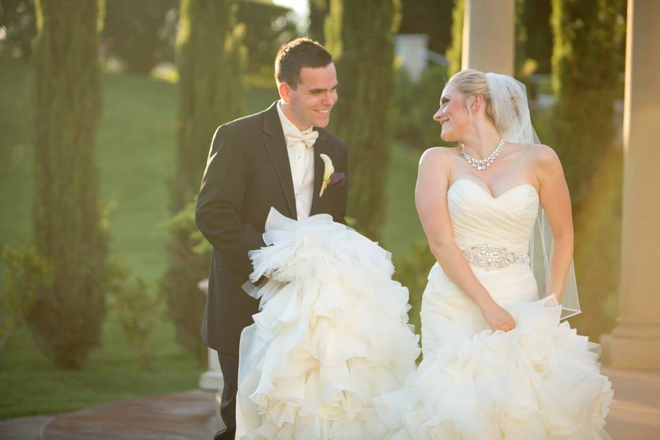 White brides bouquet