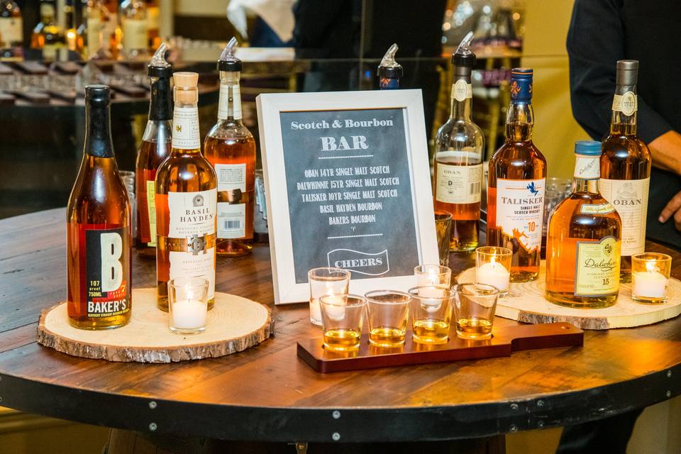 Bourbon and Scotch bar