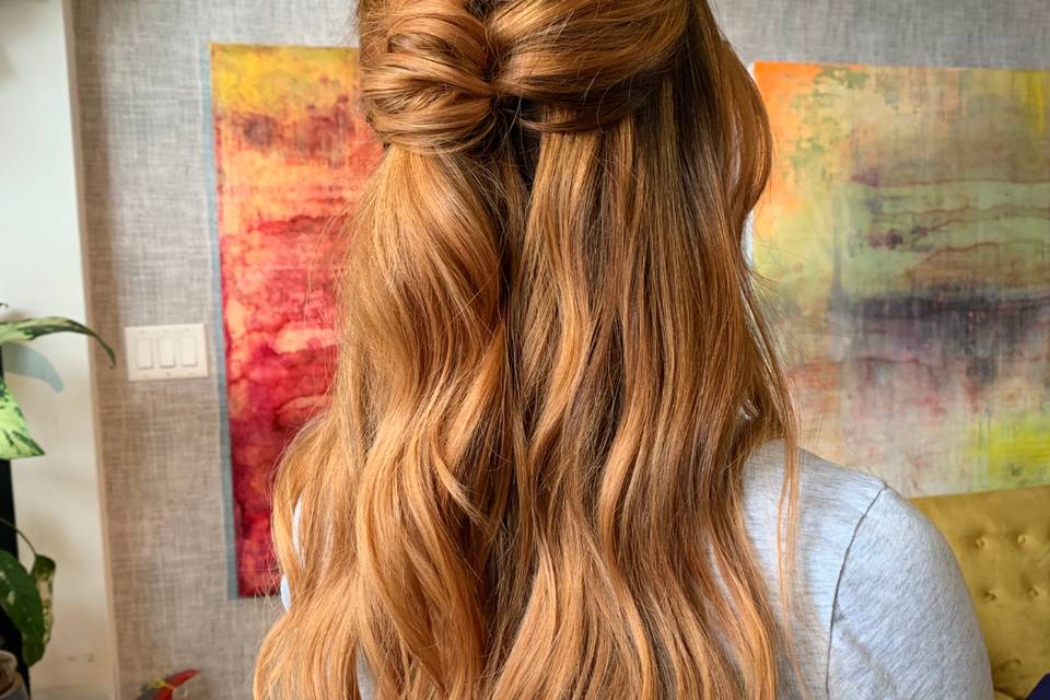 Romantic half-up