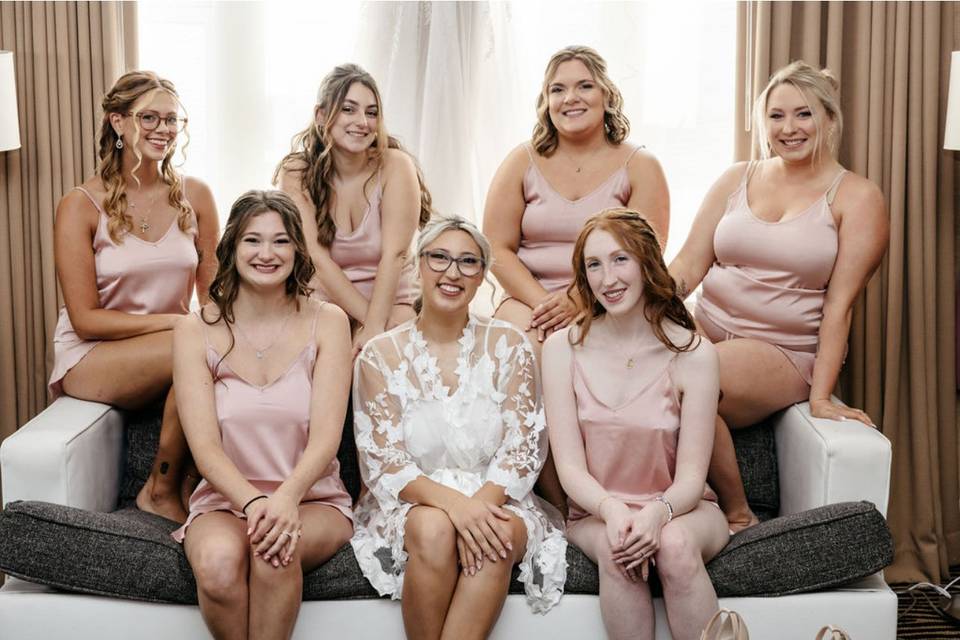 Girls getting ready