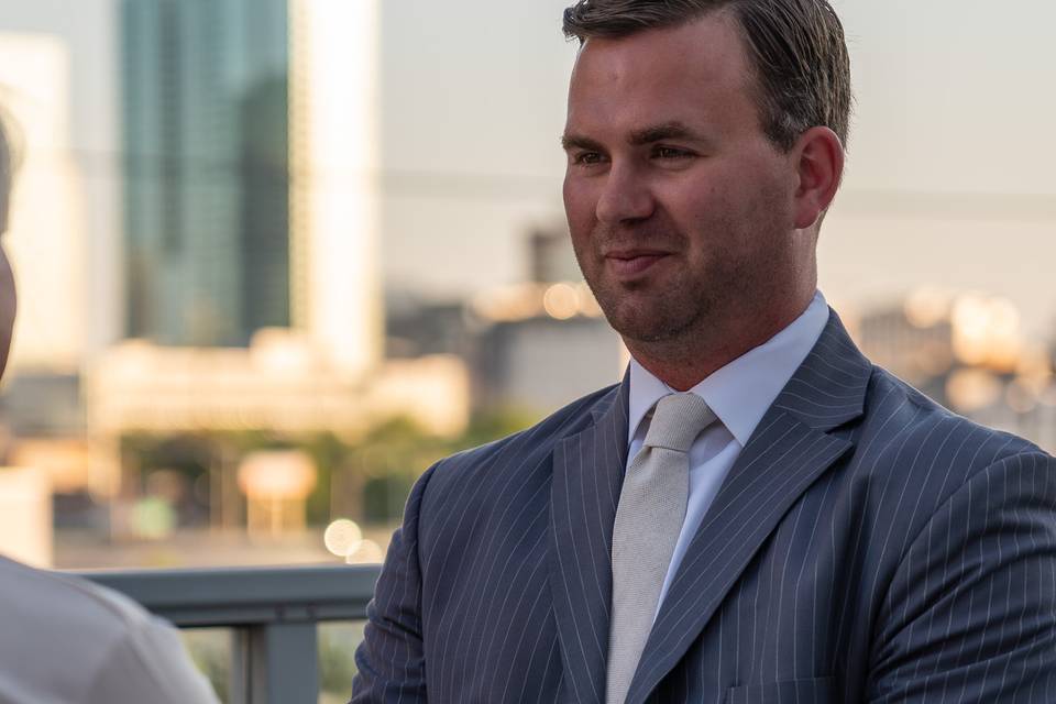 Groom emotional