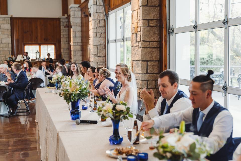 Wedding party toasts