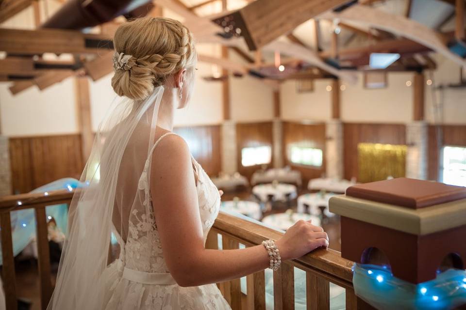 Balcony overlooking Reception