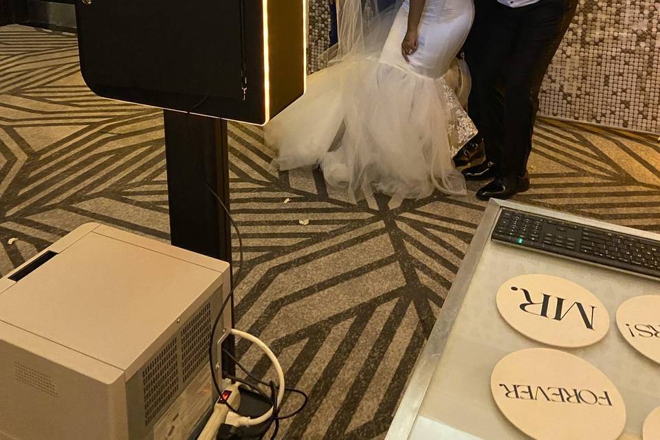 Bride with our DSLR booth