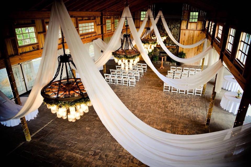 Indoor ceremony setup