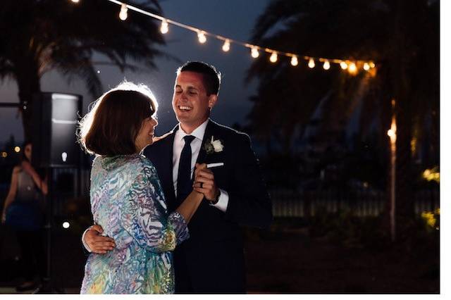 Groom and Mom dance