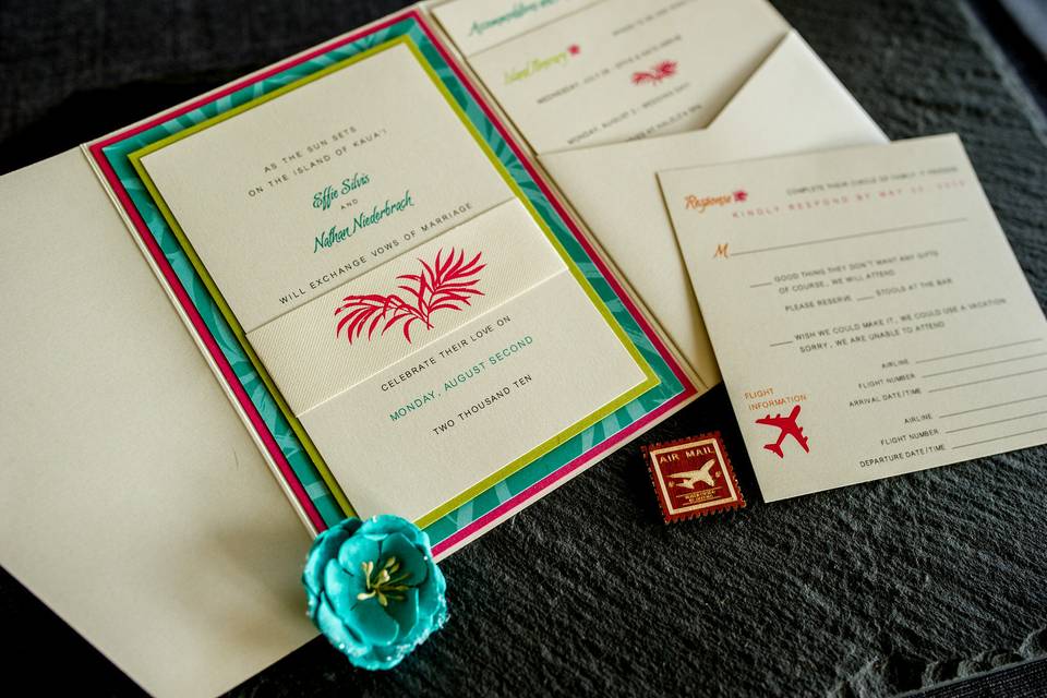 1st Comes Love... Custom Invitations