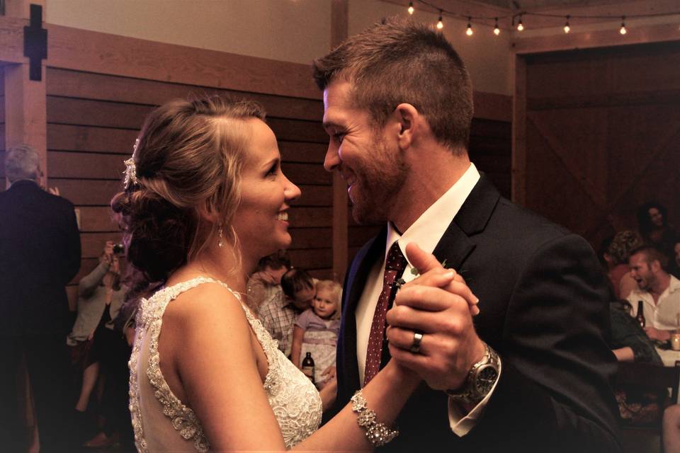 Couple's first dance