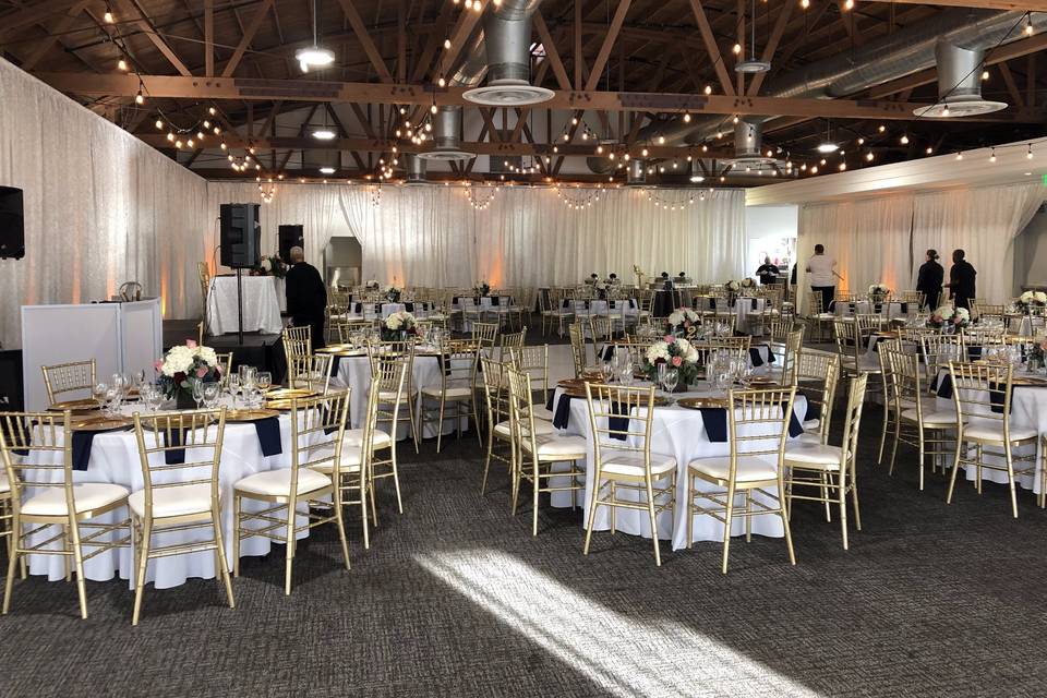 2nd floor empty wedding setup