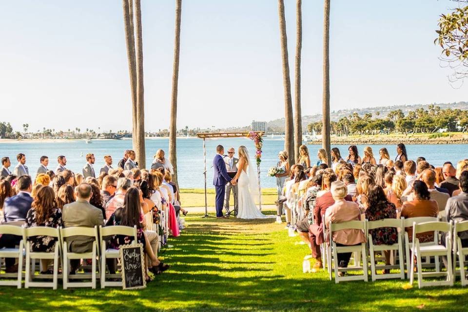 Sunset Lawn Ceremony Location