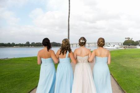 Bridal Party on the Bay