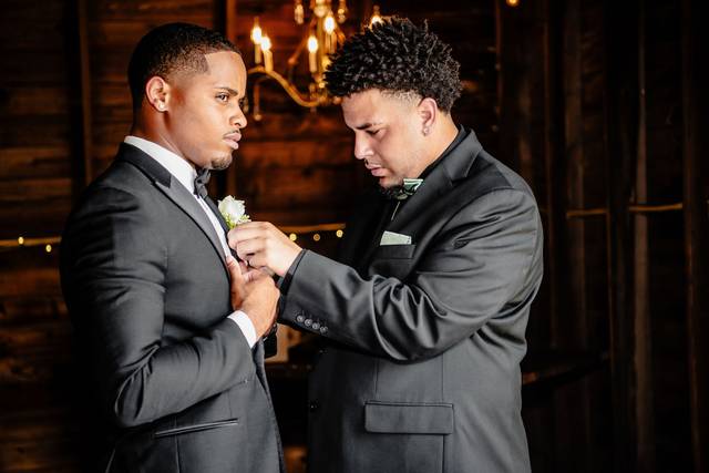 Getting ready groom
