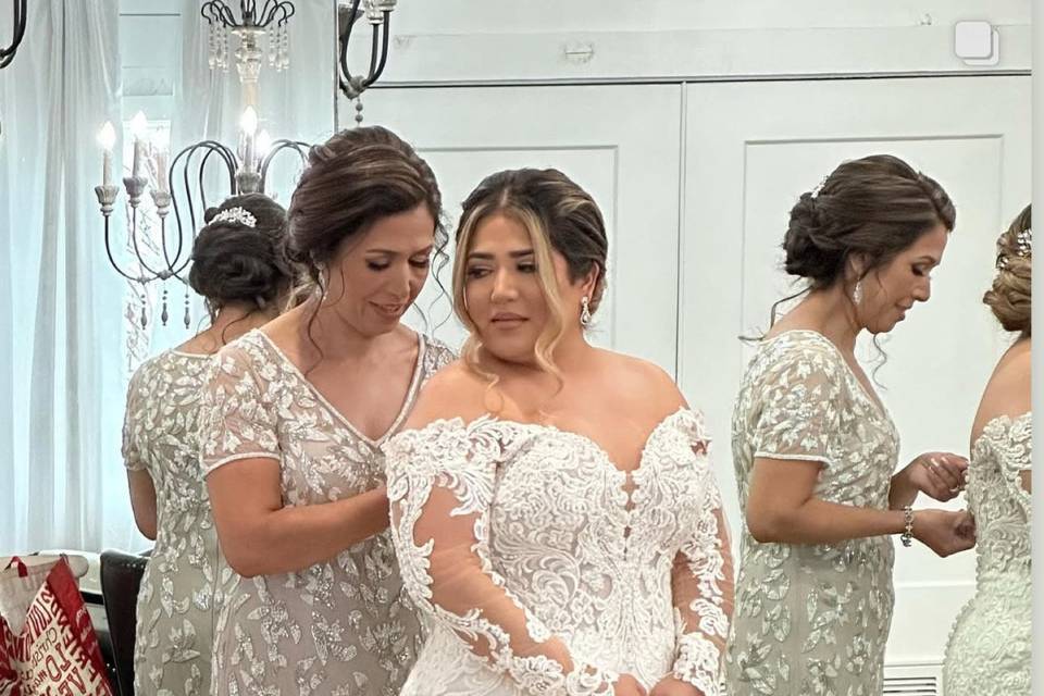 Mom and bride