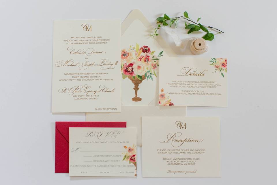 Floral Invitation Suite