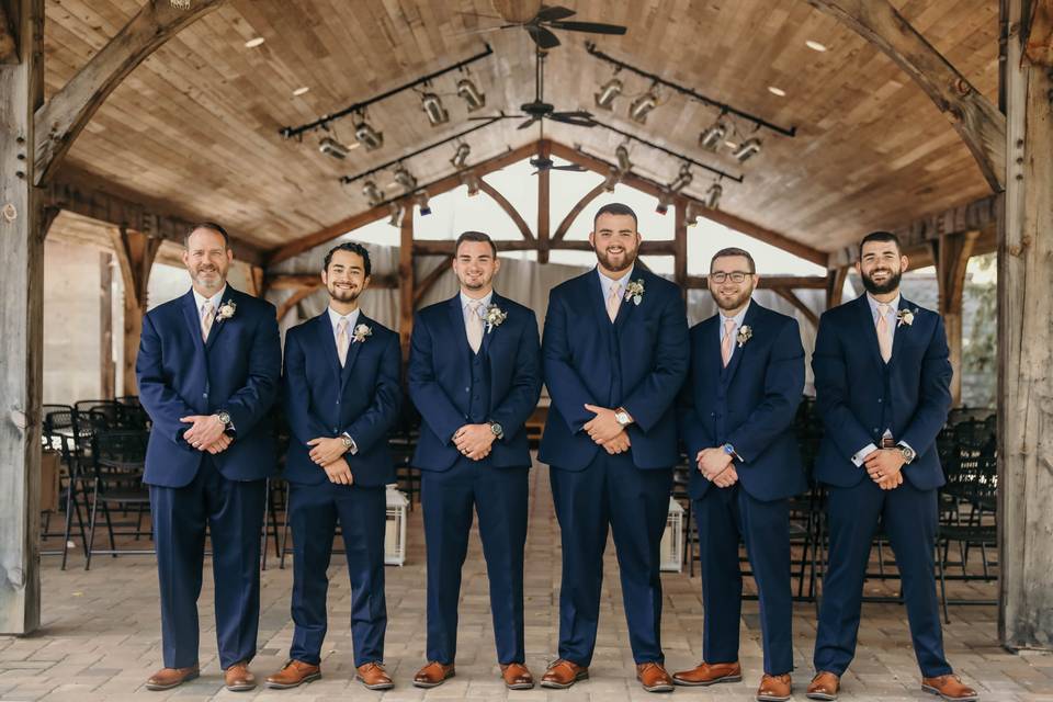 Groomsmen at Pavilion