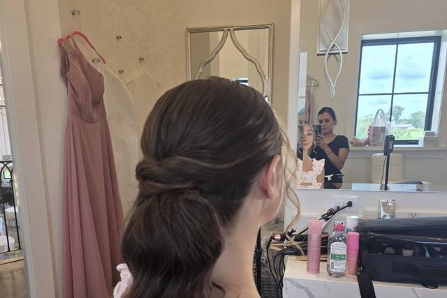 Bridesmaids ponytail