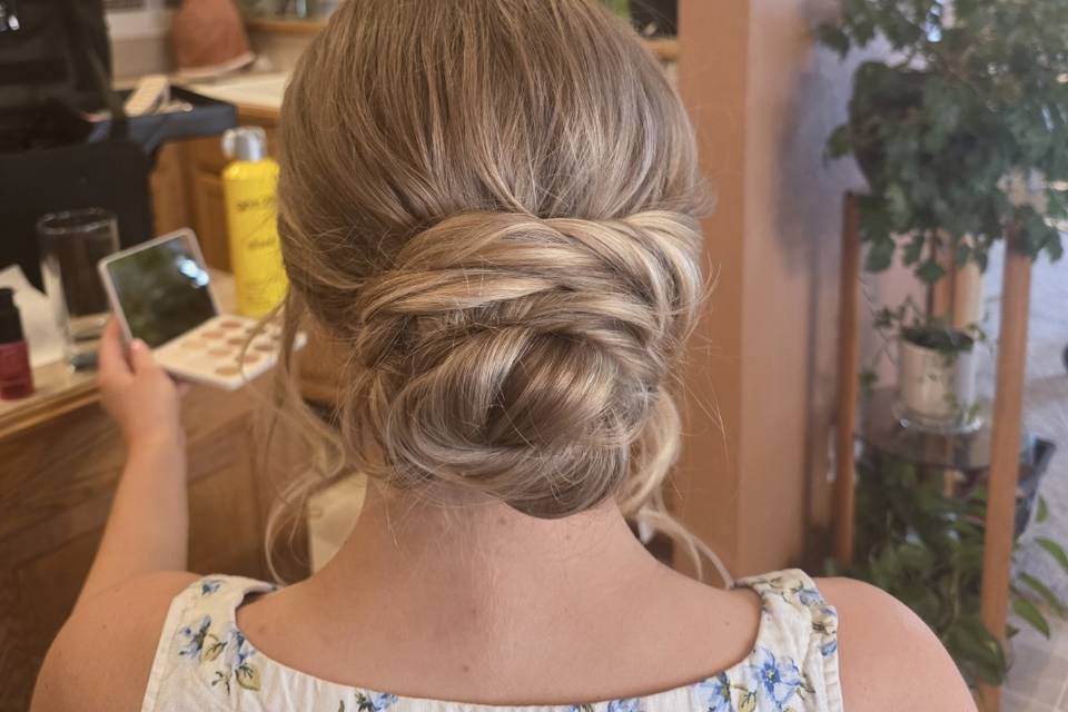 Bridal updo