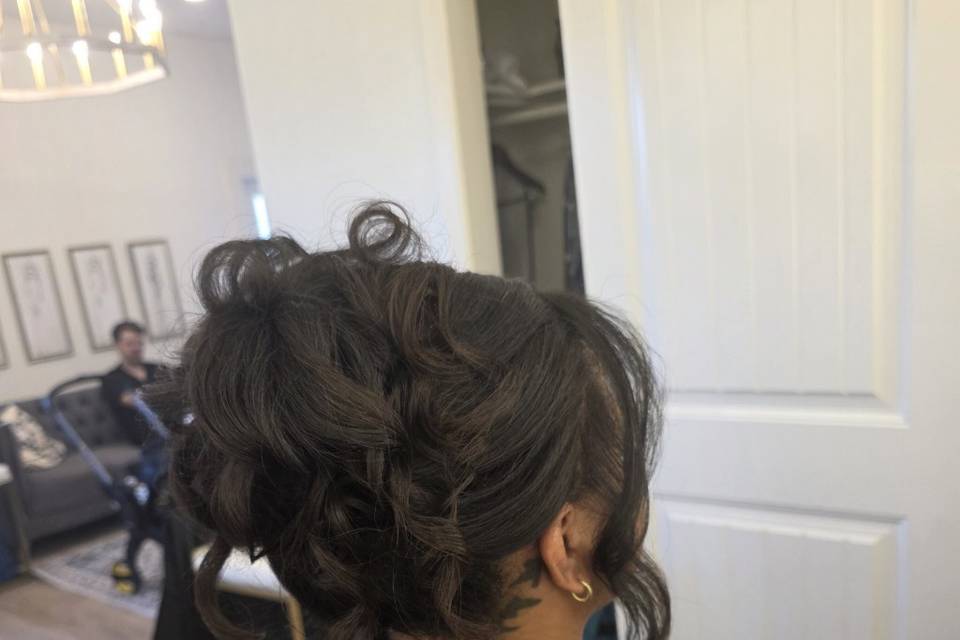 Romantic updo