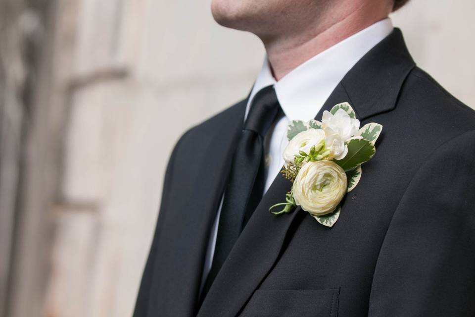 Elegant boutonniere