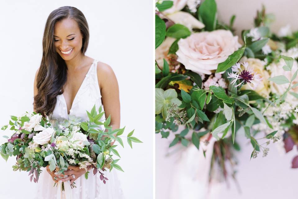 Just gathered bouquets