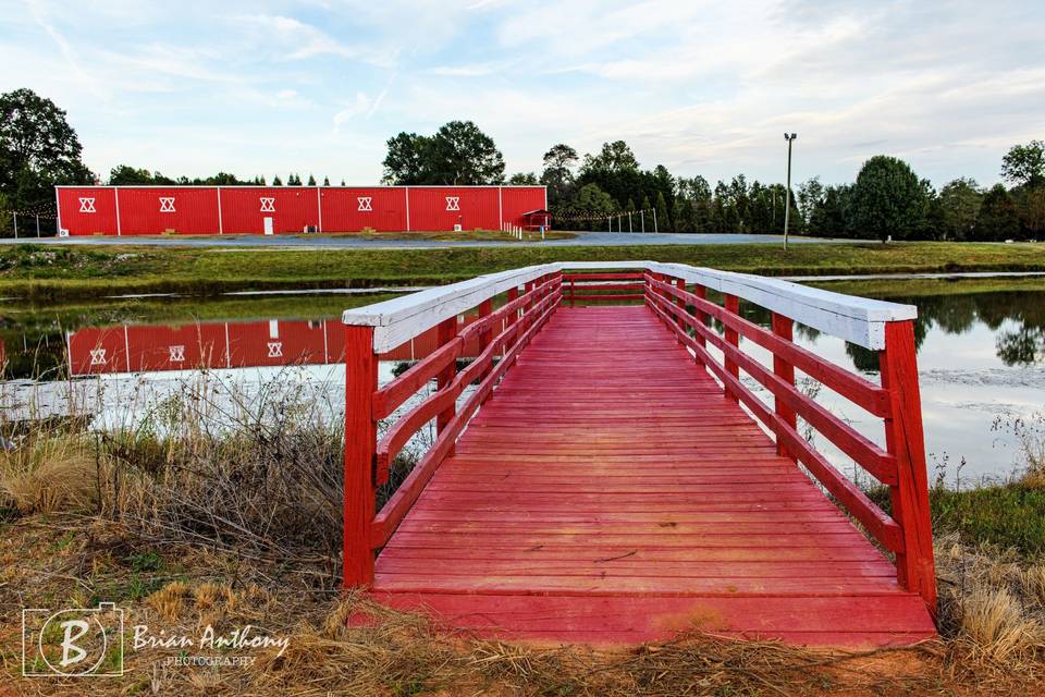 Red Barn across the pond