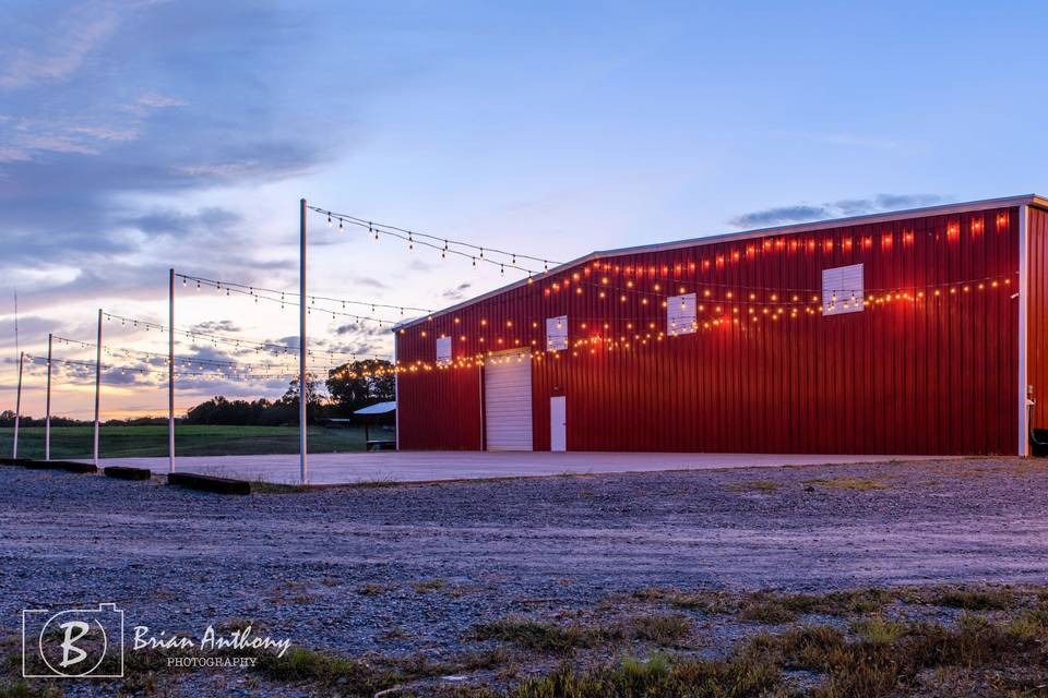 Back patio of Red Barn