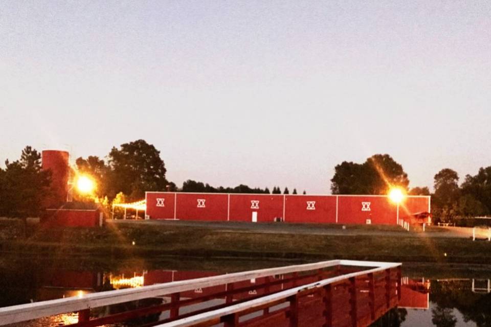 Red Barn across the pond