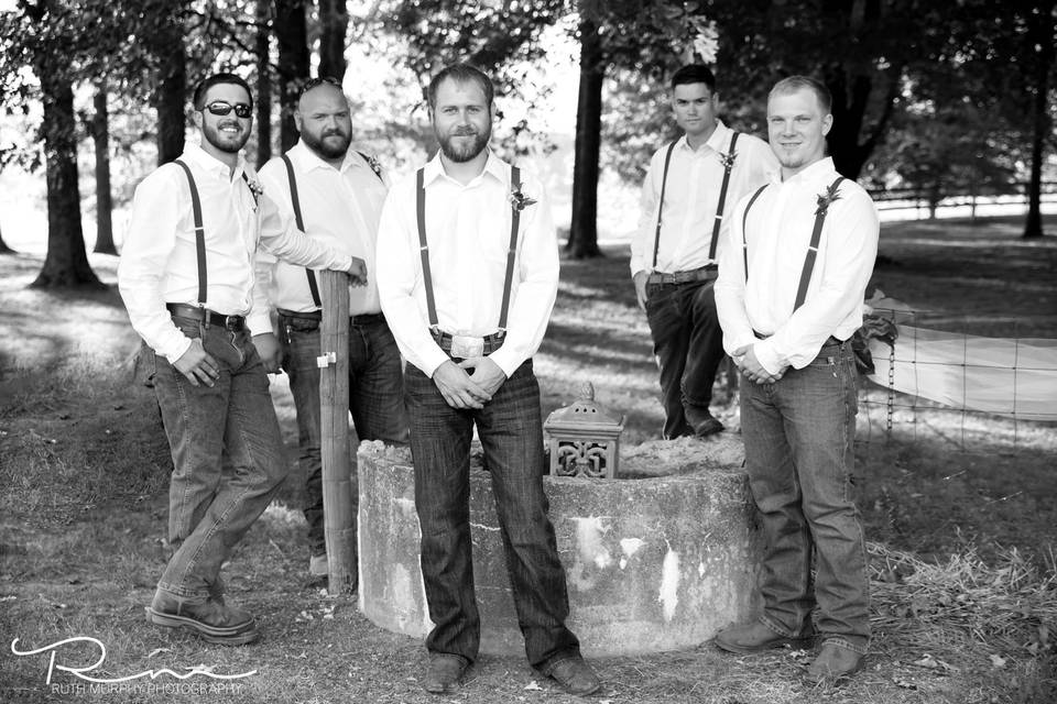 Groom and groomsmen