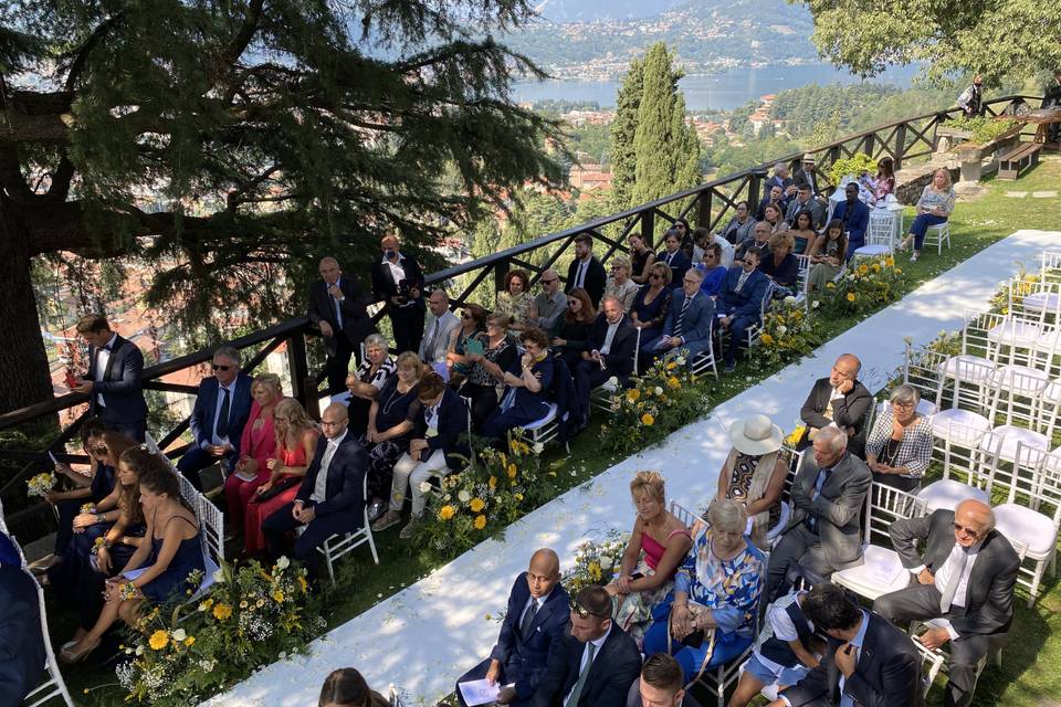 Ceremony at panoramic terrace