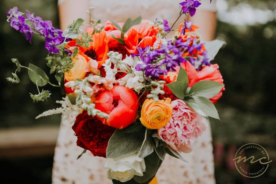 Spring bridal bouquet