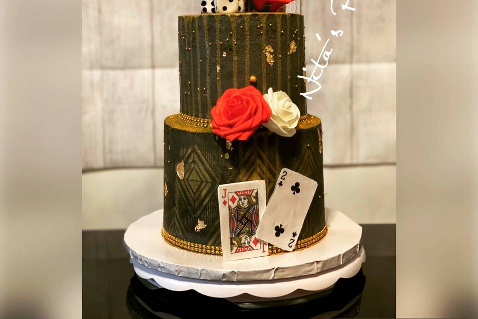 Poker grooms Cake