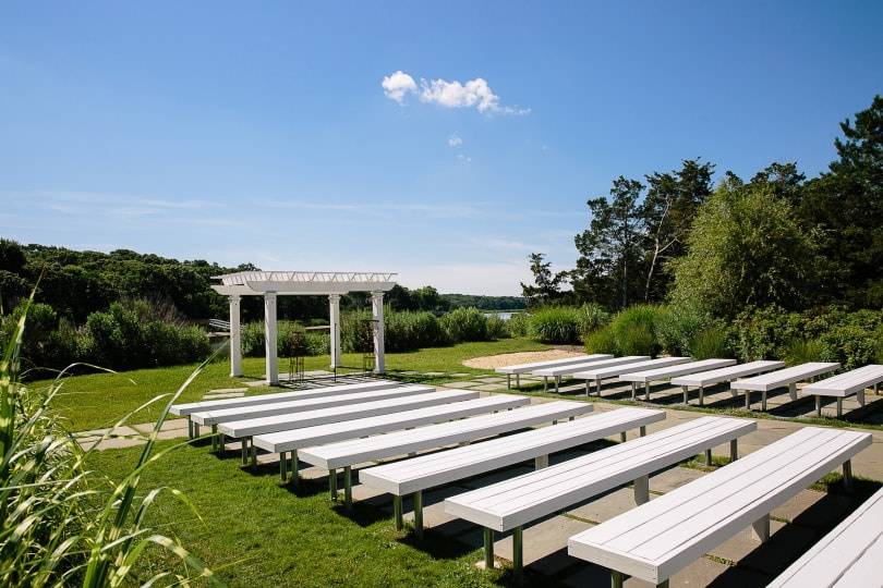 Outdoor ceremony area