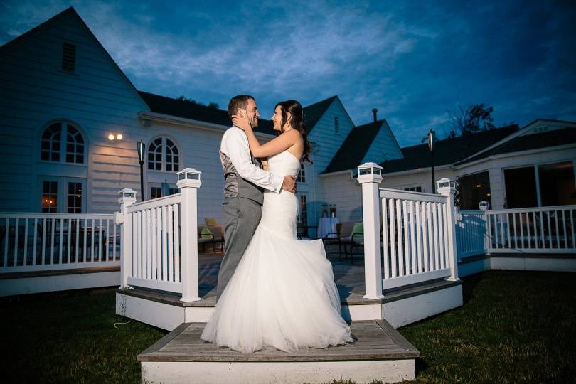 The bride and groom