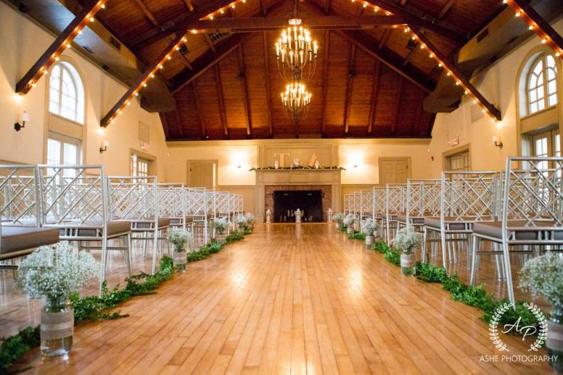 Indoor ceremony area