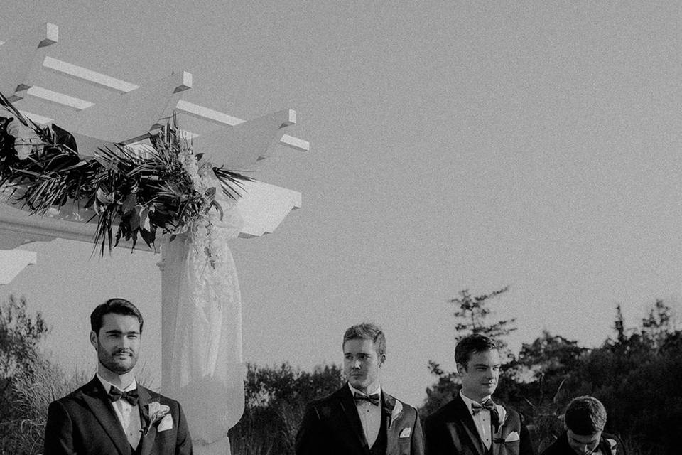 Groom and his groomsmens