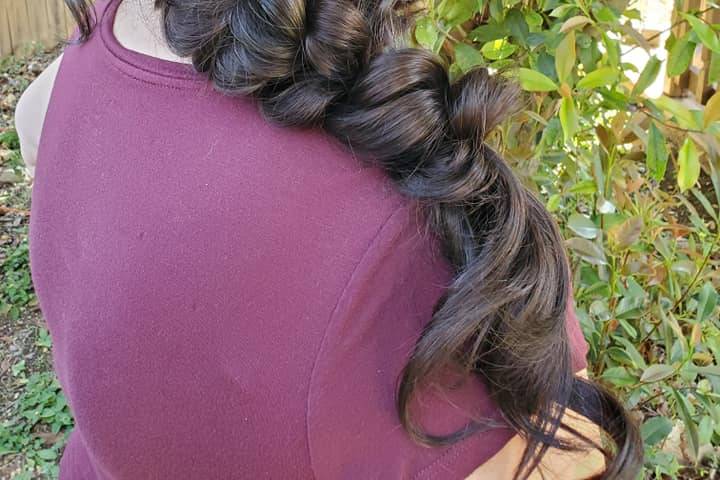 Romantic side braid