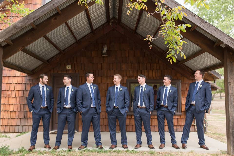 Groom and his groomsmen