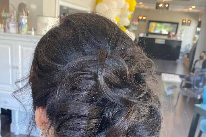 Tousled updo