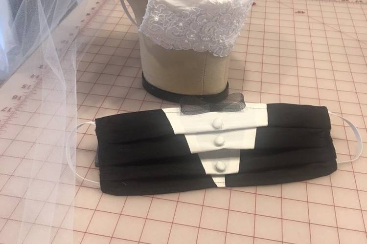 Bride and Groom masks!