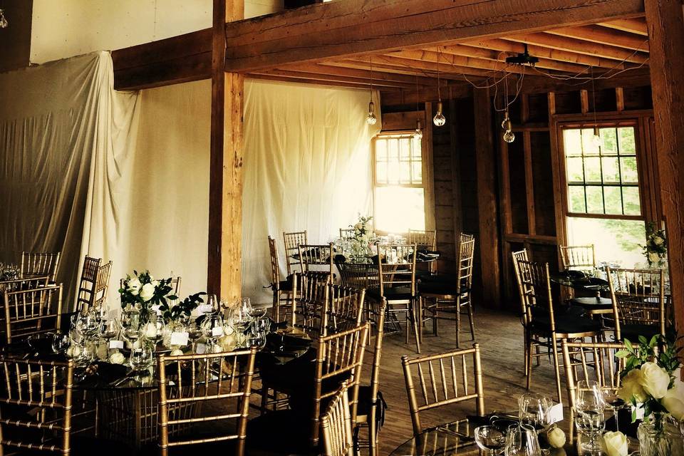 The reception area