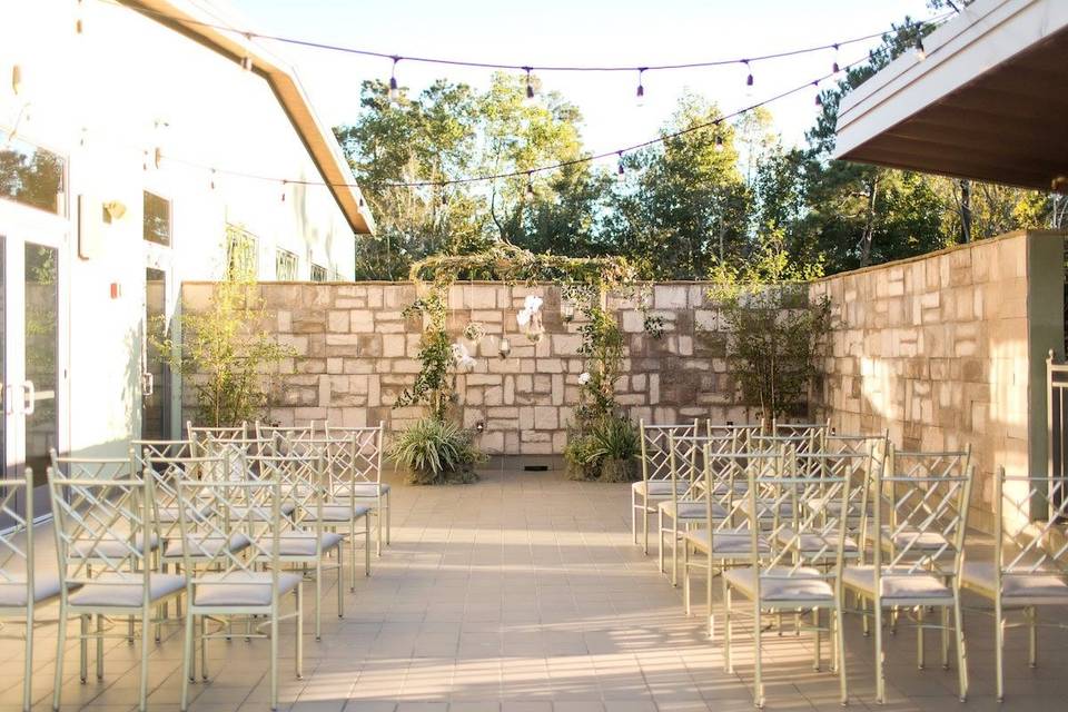 Outdoor wedding venue