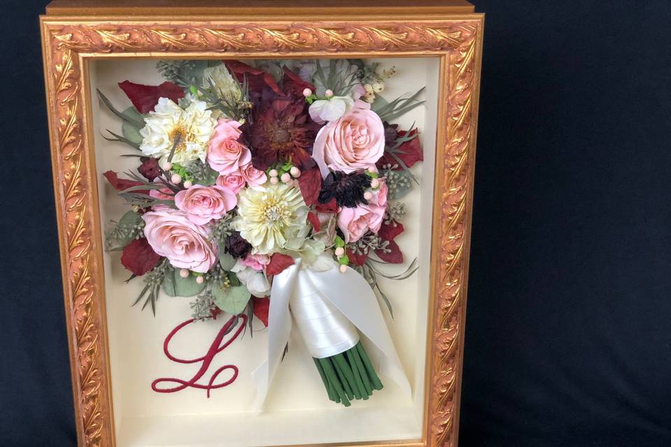 Sweetheart silver shadow box