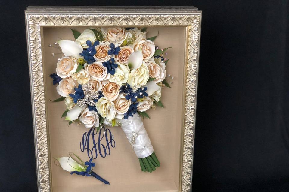 Sweetheart silver shadow box